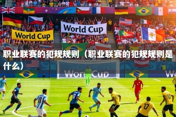 职业联赛的犯规规则(职业联赛的犯规规则是什么)